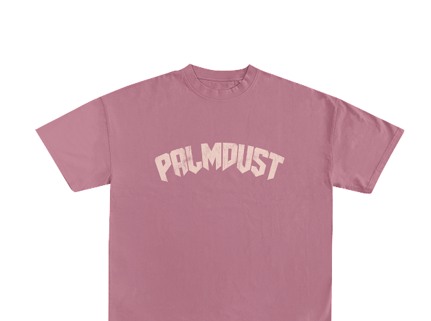 Oversized Pink PalmDust T-shirt