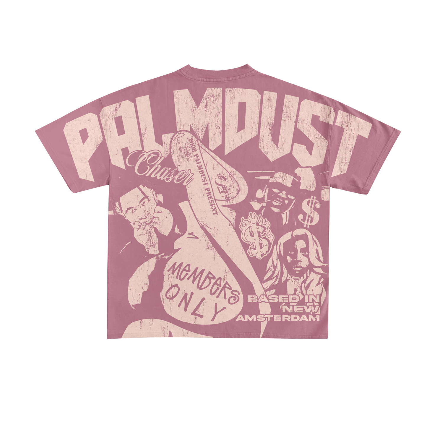 Oversized Pink PalmDust T-shirt