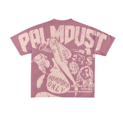 Oversized Pink PalmDust T-shirt